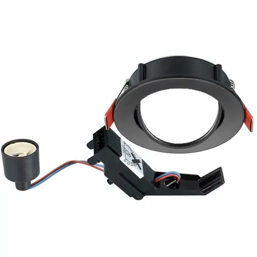 Sylvania 0084101 Inset Trend 75 Swing aluminium inbouwspot GU10 zwart IP23 excl. lichtbron