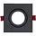 Lumiance 3084103 Inset Trend 75 Swing aluminium vierkante inbouwspot GU10 zwart IP44 indoor excl. lichtbron OP=OP