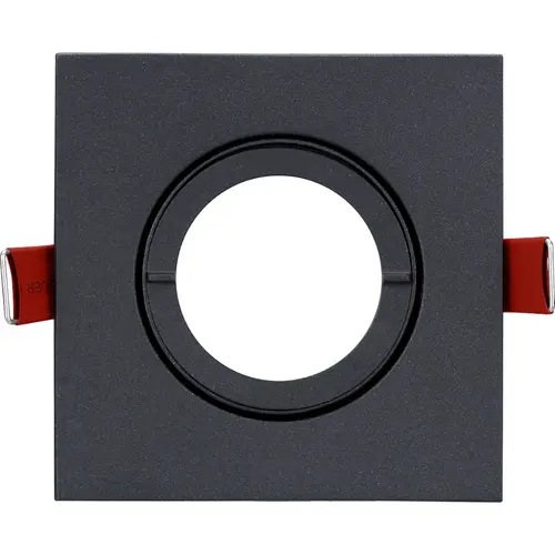 Lumiance 3084103 Inset Trend 75 Swing aluminium vierkante inbouwspot GU10 zwart IP44 indoor excl. lichtbron OP=OP