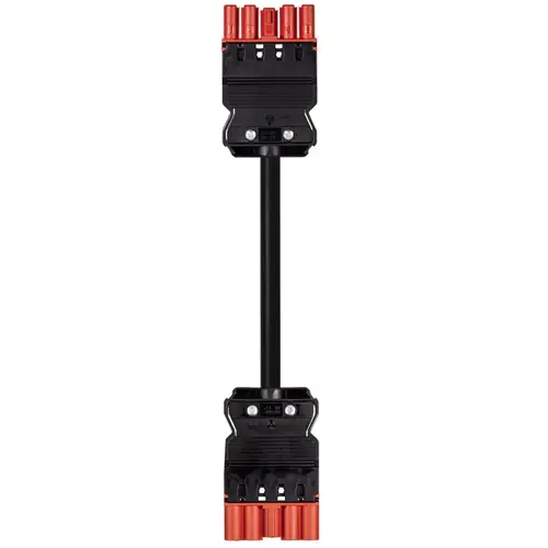 Wieland 92.257.1060.0 GST18i5 koppelsnoer halogeenvrij 1 meter 5-polig 1,5mm² 16A rood