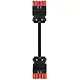 Wieland 92.257.1060.0 GST18i5 koppelsnoer halogeenvrij 1 meter 5-polig 1,5mm² 16A rood