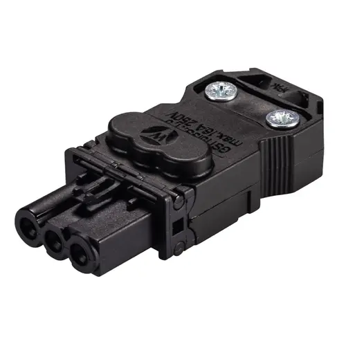 Wieland 91.931.3053.1 GST15i3 connector contrastekker female 3-polig 250V 16A IP20 zwart