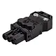 Wieland 91.931.3053.1 GST15i3 connector halogeenvrij female 3-polig 1,5mm² 16A 250V schroefklem zwart