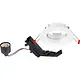 Sylvania 0083550 Inset Trend 62 Flush aluminium inbouwspot GU10 wit IP23 excl. lichtbron