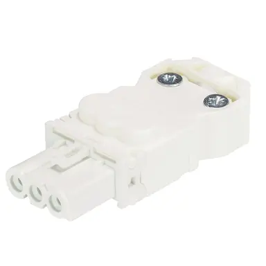 Wieland 91.931.3053.0 GST15i3 connector halogeenvrij female 3-polig 1,5mm² 16A 250V schroefklem wit
