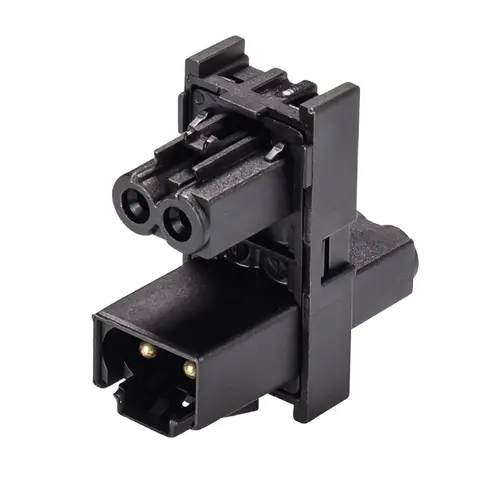 Wieland 91.020.7053.1 GST15i2 verdeelblok 1-naar-2 halogeenvrij 2-polig 16A 250V zwart