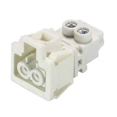 Wieland 91.921.9053.0 GST15i2 connector halogeenvrij female 2-polig 2,5mm² 16A 250V schroefklem wit