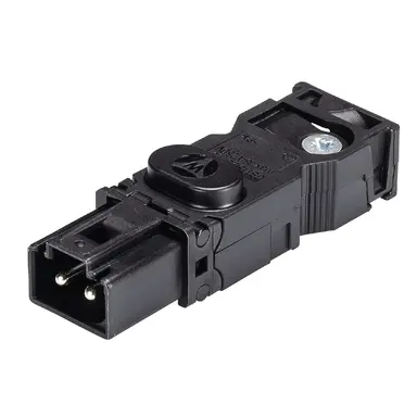Wieland 91.922.3053.1 GST15i2 connector halogeenvrij male 2-polig 1,5mm² 16A 250V schroefklem zwart