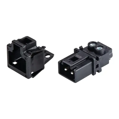 Wieland 91.922.9053.1 GST15i2 connector halogeenvrij male 2-polig 2,5mm² 16A 250V schroefklem zwart