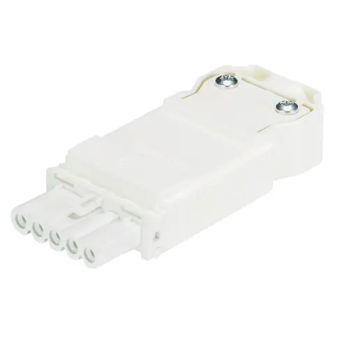 Wieland 91.951.4053.0 GST15i5 connector halogeenvrij female 5-polig 2,5mm² 16A 250V schroefklem wit