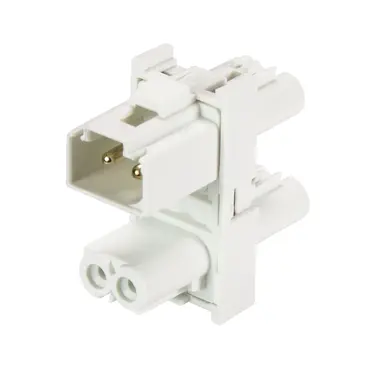 Wieland 91.020.4953.0 GST15i2 verdeelblok 1-naar-3 halogeenvrij 2-polig 16A 250V wit