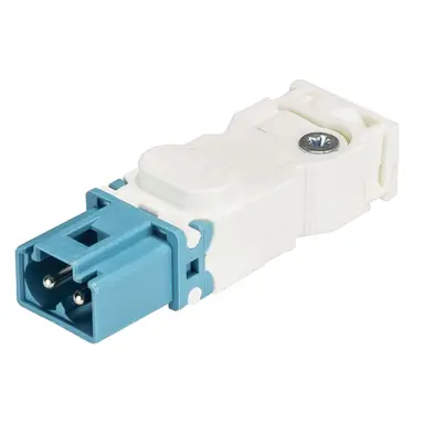 Wieland 91.922.2453.0 GST15i2 connector halogeenvrij male 2-polig 1,5mm² 6A 250V schroefklem pastelblauw