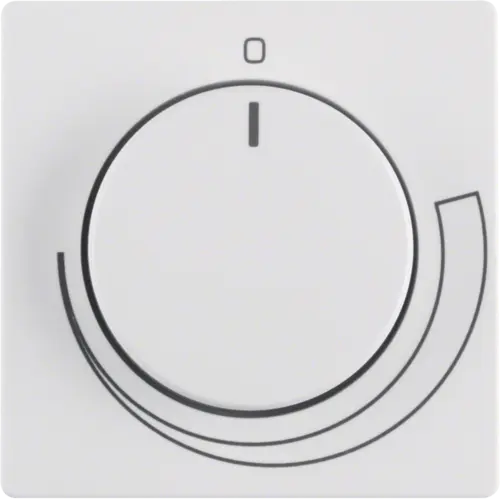 Berker 11376079 draaiknop toerentalregelaar Q1/Q3/Q7 wit