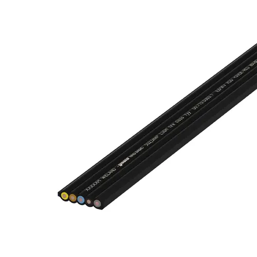 Wieland 00.712.0303.1 NRG vlakke voedingskabel 5-polig 2,5mm² 20A 250/400V zwart per meter