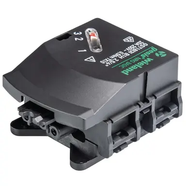 Wieland 92.031.5453.1 GST18i3 vlakkabeladapter 3-polig 20A 250V zwart