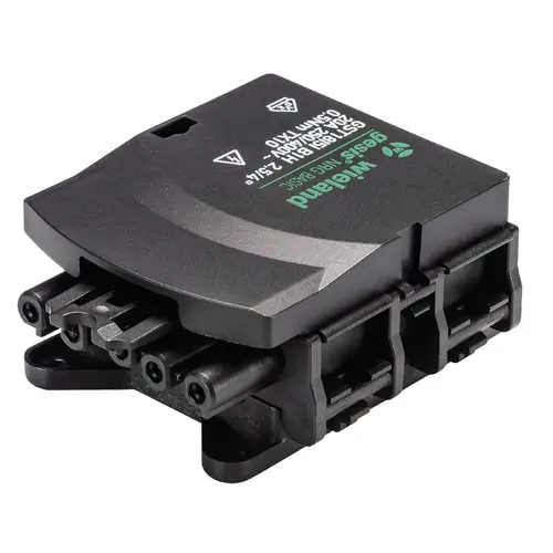 Wieland 92.051.5453.1 GST18i5 vlakkabeladapter 5-polig 20A 250V zwart