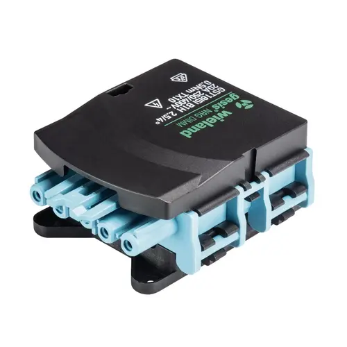 Wieland 92.051.5553.0 GST18i5 vlakkabeladapter 5-polig 20A 250V pastelblauw