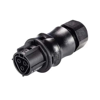 Wieland 96.031.4153.1 RST20i3 connector 3-polig 250V 20A IP66/IP68/IP69 halogeenvrij zwart