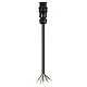 Wieland 96.452.1003.1 RST20i5 aansluitkabel Contrastekker female naar vrij kabeluiteinde 5-polig 1 meter 1,5 mm² 16A 250V IP66/IP68/IP69 zwart