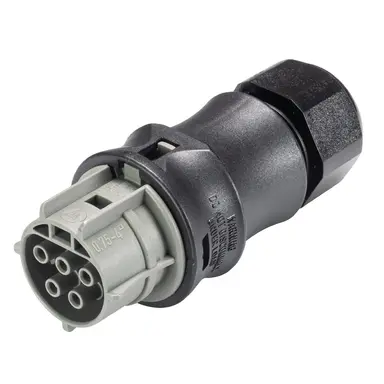 Wieland 96.051.4154.3 RST25i5 connector 5-polig 400V 25A halogeenvrij grijs