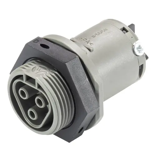Wieland 96.031.5054.3 RST25i3 connector 3-polig 250V 32A IP66/IP68/IP69 halogeenvrij grijs