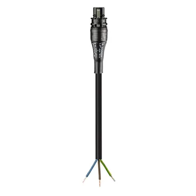 Wieland 96.232.2004.1 RST20i3 aansluitkabel Stekker naar vrij kabeluiteinde 3-polig 2 meter 1,5 mm² 16A 250V IP66/IP68 zwart
