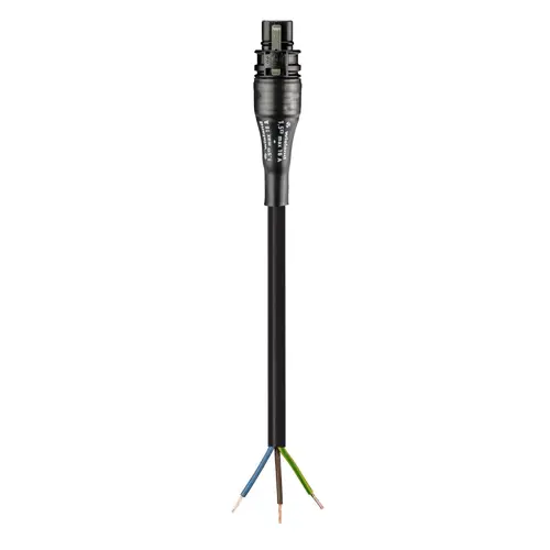 Wieland 96.232.1004.1 RST20i3 aansluitkabel Stekker naar vrij kabeluiteinde 3-polig 1 meter 1,5 mm² 16A 250V IP66/IP68 zwart