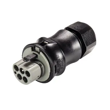 Wieland 96.052.4154.3 RST25i5 connector 5-polig 400V 25A halogeenvrij grijs
