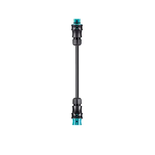 Wieland 96.453.6000.6 RST20i5 koppelsnoer Contrastekker female naar stekker 5-polig 6 meter 2,5 mm² 20A 250V IP66/IP68/IP69 turquoise