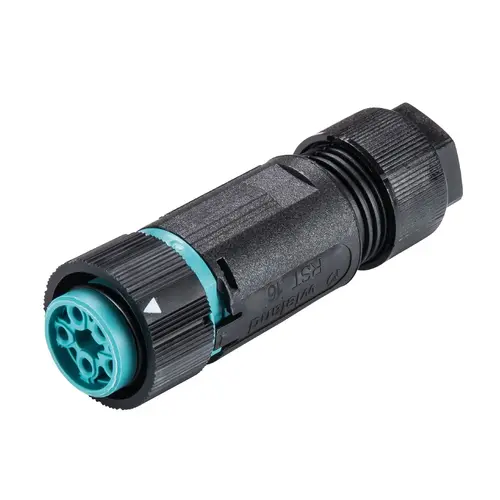 Wieland 46.051.4553.6 RST16i5 connector 5-polig 250V 16A halogeenvrij blauw