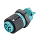 Wieland 46.031.5051.6 RST16i3 connector 3-polig 50V 16A halogeenvrij blauw