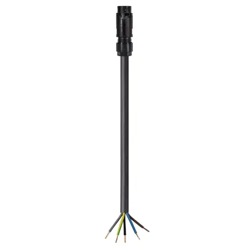 Wieland 46.452.2004.1 RST16i5 aansluitkabel Stekker naar vrij kabeluiteinde 5-polig 2 meter 1,5 mm² 16A 250V zwart