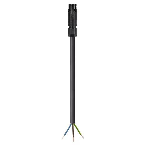 Wieland 46.432.1004.1 RST16i3 aansluitkabel Stekker naar vrij kabeluiteinde 3-polig 1 meter 1,5 mm² 16A 250V zwart