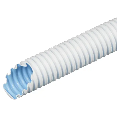 Frankische FBY-EL-F 20 WS flexibele buis 20 mm met low-friction binnenlaag PE brandvertragend wit rol 100 meter