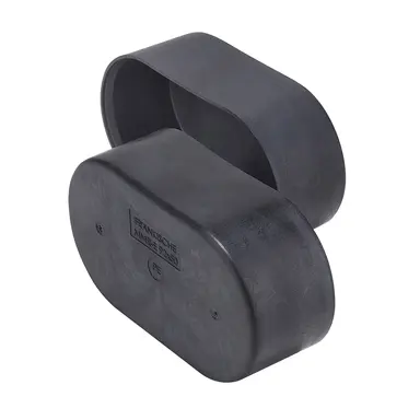 Frankische 294 90 292 kunststof eindkap voor ovale multimediabuis zwart