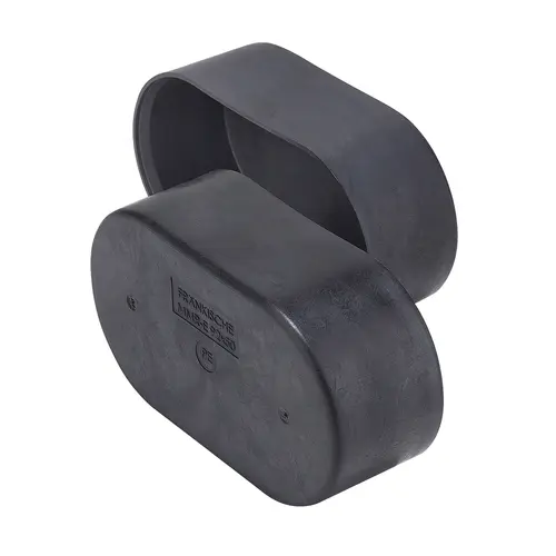 Frankische 294 90 292 kunststof eindkap voor ovale multimediabuis zwart