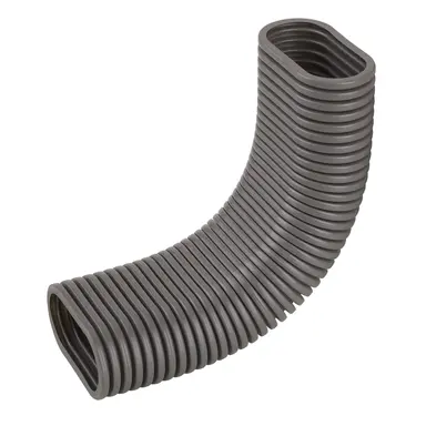 Frankische 294 60 292 kunststof 90°-bocht voor ovale multimediabuis grijs