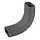 Frankische 294 60 292 kunststof 90°-bocht voor ovale multimediabuis grijs