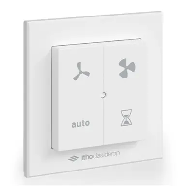 Itho RFT-N AUTO draadloze wandzender 4 standen voor ventilatie- en WTW-units