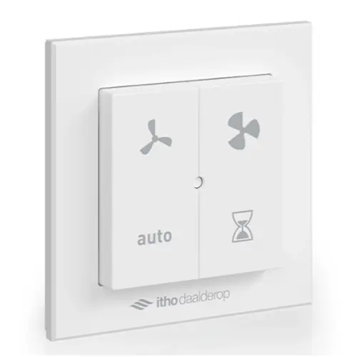 Itho Daalderop RFT-N AUTO draadloze wandzender 4 standen voor ventilatie- en WTW-units