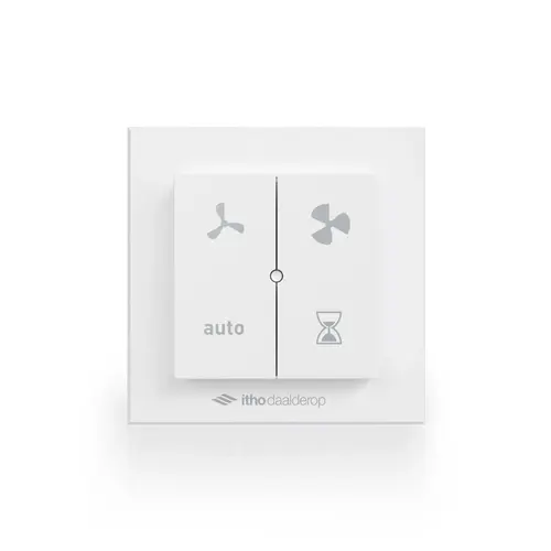 Itho Daalderop RFT-N AUTO draadloze wandzender 4 standen voor ventilatie- en WTW-units