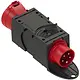 PCE 9437420 CEE-adapter/verloop van 16A naar 32A 5-polig 400V 6h rood IP44