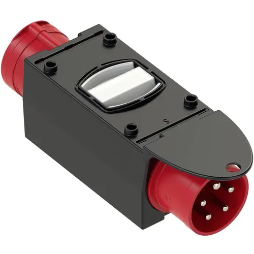 PCE 9437420 CEE-adapter/verloop van 16A naar 32A 5-polig 400V 6h rood IP44