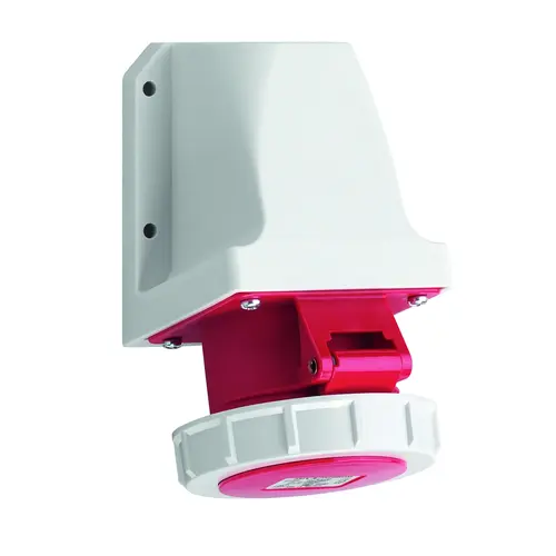 ABL D51S35 wandcontactdoos CEE 5-polig 16A 400V rood 6h IP67