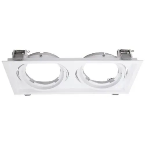 Megaman MM07079 inbouwraam 2-gats 322x42mm aluminium wit