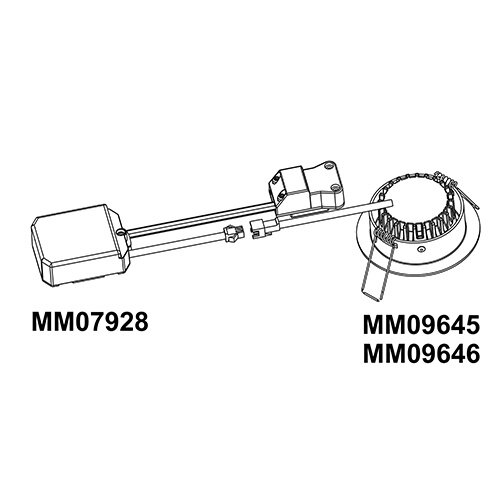 Megaman MM09645 LED inbouw spot dimbaar 1800k-3000K 80mm wit excl. driver