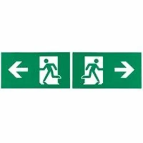 Megaman MM10489 vluchtwegpictogram links en rechts dubbelzijdig 29 m 155x296mm