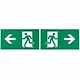 Megaman MM10489 vluchtwegpictogram links en rechts dubbelzijdig 29 m 155x296mm