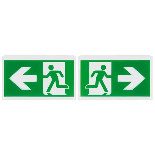 Megaman MM11246 vluchtwegpictogram links en rechts dubbelzijdig 31 m 195x315mm