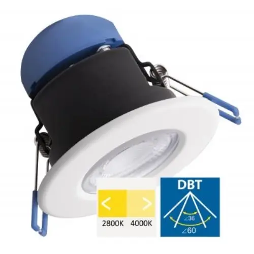 Megaman MM10837 LED-inbouwspot dimbaar 650lm 2800/4000K IP54 68mm blauw
